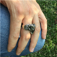 Anello Giacomo Burroni Uomo in Argento R_0089 - R_0089